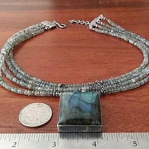 Stunning Boho Labradorite necklace ❤️